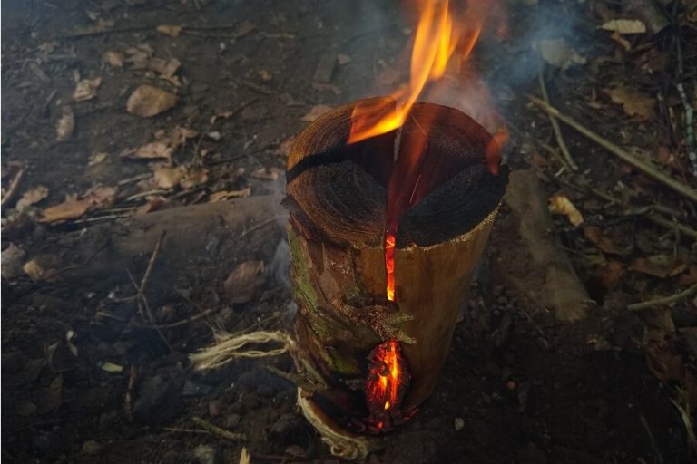 How to make a rocket stove Bushcraft with David Willis
